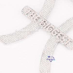 แฟชั่นฮิปปรับแต่งชื่อ VVS จี้เพชรสำหรับปลูกในห้องแล็บเงินแท้925สำหรับแฟชั่นแนวสตรีท - Product Image 4