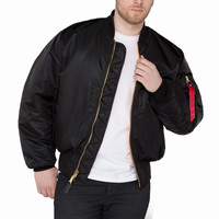 Vestes de bombardier noires élégantes conçues sur mesure pour les garçons vestes de vol de fantaisie de couleur de support d'hiver avec la décoration de modèle