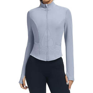 Veste de golf pour femmes, col montant, tricotée, imperméable et respirante, pour les terrains de golf, les voyages, les loisirs et les activités sportives - Product Image 2