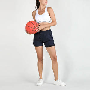 Custom Material Made Women Double Layer <b>Shorts</b> / 100% Breathable And Quick Dry Fabric Women Double Layer <b>Shorts</b> - Product Image 6