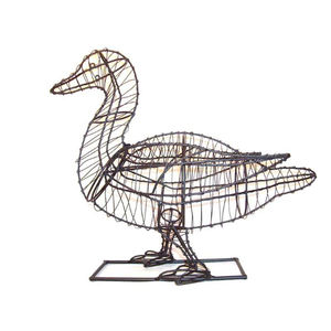 Sculpture en métal forgé en forme de poule, ornements, artisanat en métal moderne, écologique, fait à la main, décoration de Noël pour la maison - Product Image 4