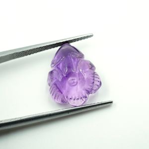 พลอยใบอเมทิสต์ธรรมชาติแกะสลักด้วยมือหินคุณภาพระดับพรีเมียม - Product Image 4