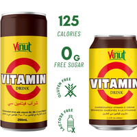 Private Label Oem-Gezond Dieet 250Ml Vitamine C Energie Koolzuurhoudend Blikje Drinken-Beste Prijs Groothandel Drankvrij Monster