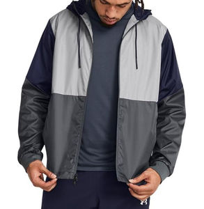 Custom Unisex Reversible Quilted Canvas Casual Winter Jacket Contrasting Color Waterproof Windproof Adjustable Hood Windbreaker - Product Image 3