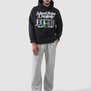 Nouveauté, style actuel, sweat-shirts à capuche pour hommes en coton et polyester, couleur unie, vente en gros de sweat-shirts pour hommes - Product Image 2