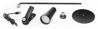 4in1 Moderne Noir/Graphite Multifonctionnel LED Lampe De Bureau 7W Magnétique Montage Batterie 3CCT Dimmable Capteur Tactile Alimentation AC