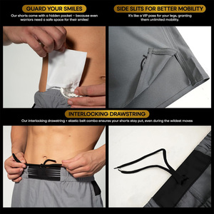 <b>Men's</b> Custom Boxing <b>Shorts</b> Breathable Stretch Material with Logo Branding and Private Label Design OEM Supplier Available - Product Image 4