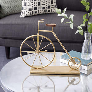 Escultura de bicicleta de mesa para decoración del hogar Escultura de mesa de bicicleta de metal para sala de estar y decoración de oficina Best Seller - Product Image 5
