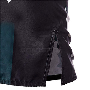 Pantalones cortos de MMA elegantes para hombre con logotipo personalizado OEM, ropa deportiva a precio razonable para entrenamiento en artes marciales, cantidad mínima baja - Product Image 5