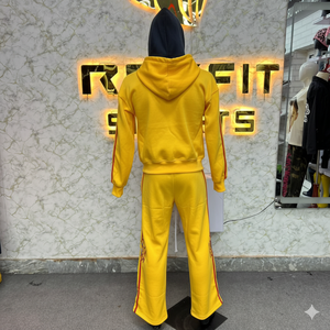 ชุดวอร์มกีฬา Rexfit คุณภาพเยี่ยมสำหรับผู้ชาย แบบหนา พร้อมโลโก้สั่งทำ เสื้อฮู้ดดี้และกางเกงวอร์ม สไตล์สตรีทแวร์ - Product Image 2