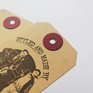 2025 carte d'étiquette simple personnalisée étiquette volante en papier de luxe pour la carte d'en-tête d'étiquette imprimée de vêtement acceptée pour l'usage de vêtements - Product Image 6