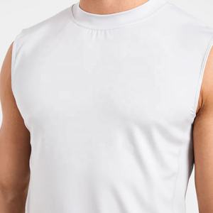 خفيفة الوزن تمتد قماش تشغيل قمم للدبابات ضئيلة الجسم تناسب النايلون دنة <span class=keywords><strong>Singlets</strong></span> سريعة الجفاف شعار عاكس - Product Image 3