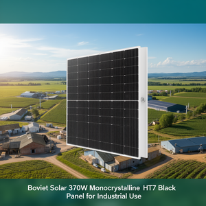Panneau solaire monocristallin HJT noir Boviet Solar 370W pour usage industriel - Product Image 3