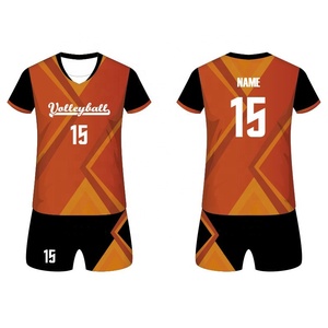 ชุดเครื่องแบบสตรีเสื้อวอลเลย์บอล100% โพลีเอสเตอร์ - Product Image 2