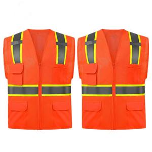 Chaleco de seguridad para construcción al aire libre con logotipo personalizado Protección DE SEGURIDAD reflectante de alta visibilidad - Product Image 6