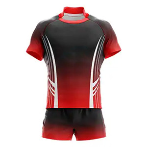 Camiseta de poliéster de secado rápido sublimada personalizada, ropa deportiva de Rugby, camiseta transpirable con logotipo para conjunto de uniformes de fútbol - Product Image 3