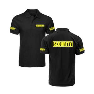 Hot Selling Unisex POLO Shirt Summer <b>Security</b> Guard Uniform Custom Design with Short Sleeves safety clothing shirt - Product Image 1