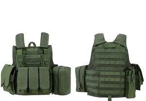 Chaleco táctico de algodón corto ligero de alta calidad Cierre de cremallera reversible Equipo de seguridad ajustable para uso en exteriores Hip Hop - Product Image 5