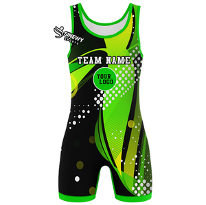 Combinaison de lutte pour adulte avec impression par sublimation personnalisée, extensible et à séchage rapide pour les vêtements de sport de lutte - Product Image 2