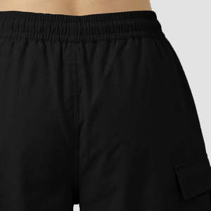 Pantalones Jogger Cargo de Cintura Media Mile, Transpirables, de Lona Oxford, Estilo Casual Hip Hop, con Frente Plano, Leggings Negros - Product Image 5