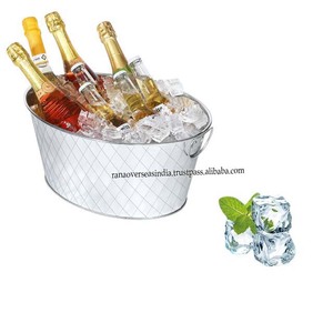Nuevo Recipiente de Metal de Primera Calidad para Bebidas y Hielo con Asa para Bodas y Fiestas, Forma y Tamaño Personalizados de Rana Overseas Inc - Product Image 3