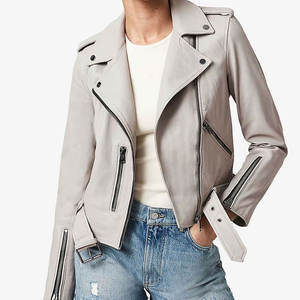 Veste en cuir pour femmes, design élégant, matière douce, parfaite pour les tenues décontractées et les soirées. - Product Image 3