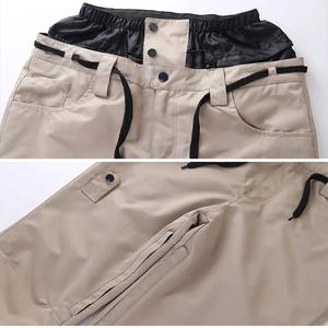Pantalons de ski imperméables, coupe-vent et écologiques pour hommes et femmes, pantalons de snowboard chauds d'hiver, respirants, pour sports de plein air, thermiques, cargo - Product Image 4