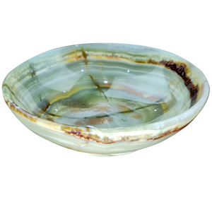 Cuenco de frutas con diseño de mármol de alta calidad, colores naturales redondeados para Decoración de mesa de restaurante en casa, servicio de comida pulido - Product Image 1