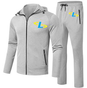 Survêtement coupe-vent solide d'hiver personnalisé pour hommes-Vente en gros Ensemble de joggings décontractés avec capuche respirante - Product Image 5