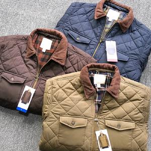 Winter <b>Men's</b> Stand Collar High Street Style Quilted <b>Jacket</b> <b>Lightweight</b> Microfiber Classic Clamp Cotton Waterproof Windproof - Product Image 6
