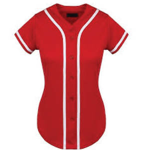 ปุ่มโพลีเอสเตอร์100% ลงเสื้อเบสบอลที่กำหนดเองว่างเปล่าซอฟท์บอลสวม - Product Image 5