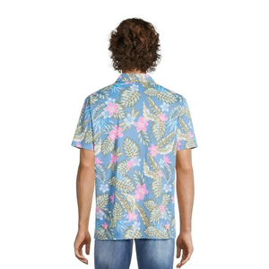 Polos de talla grande estampados cómodos y de lujo para hombre, precio al por mayor, polos informales de talla personalizada para hombre de Bangladesh - Product Image 3