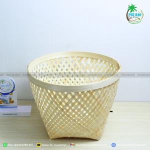 Cestas de almacenamiento de bambú, producto de gran venta: artículos esenciales prácticos y sostenibles para el hogar, exportación desde Vietnam - Product Image 3