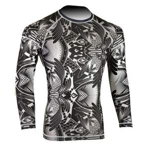 Rashguard d'équipe personnalisé à sublimation chemise à manches longues avec impression de logo pour les clubs sportifs MMA BJJ entraînement de gym et entraînements - Product Image 6