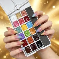 Palette de gel solide Pat Pat de 24 couleurs, non toxique, longue durée, pour nail art UV, conception française, DIY, OEM