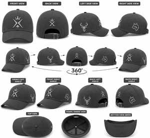 Gorra de Béisbol Personalizada de 6 Paneles, Estilo Urbano, Poliéster/Algodón, Corona Bordada en 3D con Logotipo X, Ajustable, Bordado Premium en la Parte Delantera - Product Image 6