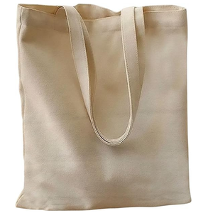 Sac fourre-tout en toile de coton de haute qualité le plus vendu Logo personnalisé sac à provisions réutilisable pour femmes poignée en coton fabricant direct - Product Image 6