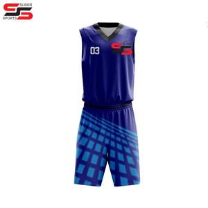 Precio de fábrica más barato Baloncesto reversible Diseño en blanco Hombres Niños Uniforme de baloncesto reversible Conjunto reversible - Product Image 4