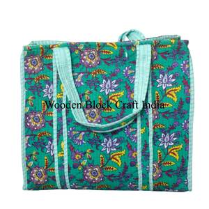Sacs fourre-tout en coton fait main pour femmes, à motifs floraux, style bohème hippie, sacs à bandoulière pour l'été, utilisation quotidienne, vente en gros - Product Image 5