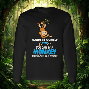Siempre sé tú mismo a menos que puedas ser un mono, camiseta de manga larga - Product Image 3