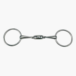 Meilleure vente 2025 équipement de cheval 17mm en cuir anneau lâche mors simple articulé sans pincement pour chevaux Durable polyvalent - Product Image 6