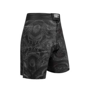 Pantalones Cortos de MMA Blancos de Diseño Personalizado GREEN HILL, Ropa de Poliéster Elástico para Grappling y BJJ para Gimnasio, Sublimados (10537) - Product Image 4