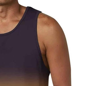 Camiseta sin Mangas Casual para Hombre, Transpirable, de Secado Rápido, Poliéster/Algodón, Logotipo Personalizado, Servicio OEM, Venta al Por Mayor - Product Image 4