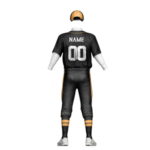 Meilleur prix fournisseur en gros, maillot de baseball personnalisé avec pantalon, ensemble uniforme, uniforme de baseball respirant avec impression par sublimation - Product Image 3