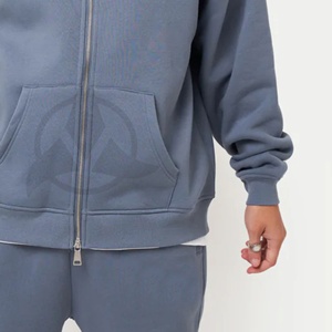 Vêtements de sport d'hiver unisexes de haute qualité, jogging en molleton de coton léger, sweat-shirt oversize, pantalon, taille plus, couleurs personnalisées, logo - Product Image 2