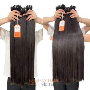 Extensiones de Cabello Humano 12A de Alta Calidad, Súper Dobles, Saludables, con Puntas Gruesas, Lisas como Hueso, Tejido a Máquina, Colores Naturales, de Origen Vietnamita - Product Image 1