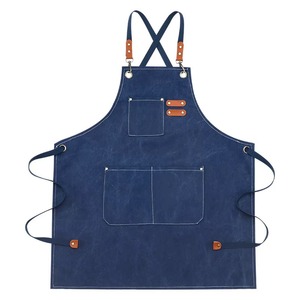 Delantal de Trabajo Grueso de Mezclilla Resistente a las Manchas, Lavable y Reutilizable para Cocina y Hogar - Product Image 5