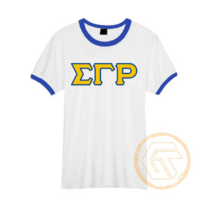 Camiseta de Sororidad Sigma Gamma Rho para Mujer, 100% Algodón Jersey, Cuello Redondo, Media Manga, Transpirable para Verano, Venta al Por Mayor - Product Image 5