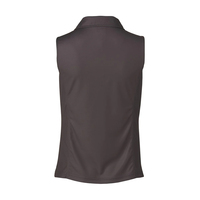 Meilleure vente : T-shirt de golf tricoté sans manches, décontracté, à demi-zip, athlétique, écologique, respirant, séchage rapide, motif uni, haute performance