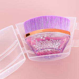 Pinceau Kabuki Magique à Manche en Cristal - Pinceau Plat Personnalisé pour le Visage, Blush Liquide, Poudre, <span class=keywords><strong>Fond</strong></span> <span class=keywords><strong>de</strong></span> <span class=keywords><strong>Teint</strong></span>, Pinceau Cosmétique Unique - Product Image 5